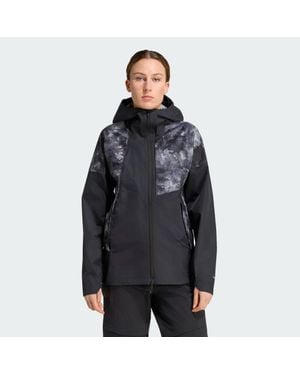 adidas Chaqueta Híbrida De 2,5 Capas Con Efecto Spray Terrex Xperior Primeknit Climaproof - Negro