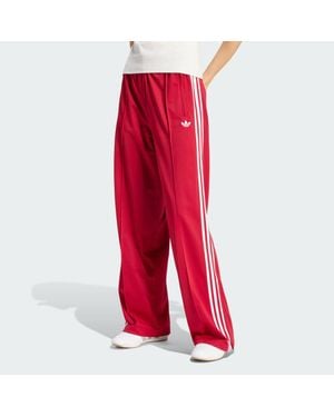 adidas Firebird Loose Track Tracksuit Bottoms - Red
