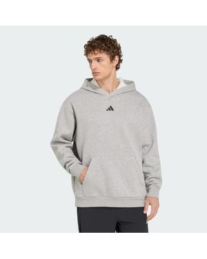 adidas Primelift Workout Oversize Graphic Hoodie - Grey