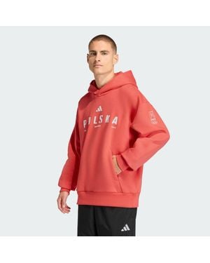 adidas Poc Gfx Hoodie M - Red