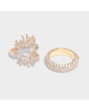 ALDO Zuhair Murad X Statement Rings – Clear Multi – - Metallic