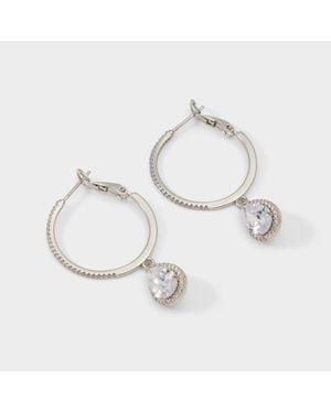 ALDO Hoopsies – Clear Multi - White