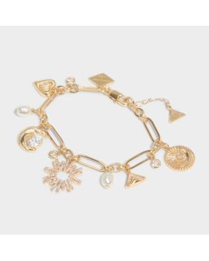 ALDO Zuhair Murad X Charm Bracelet – Clear Multi – - Metallic