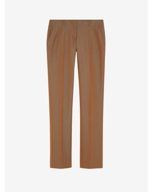 McQueen Iridescent Bumster Trousers - Brown