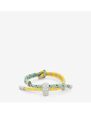 McQueen スカル コード ブレスレット - イエロー
