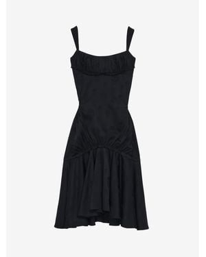 McQueen Skull Jacquard Midi Dress - Black