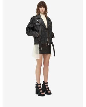 McQueen Leather Jacket - Black