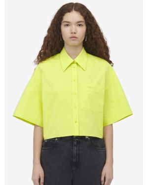 Alexander McQueen Cropped Boxy Utility Shirt​ - Yellow