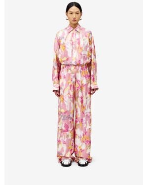 McQueen Floral Pyjama Trousers - Pink