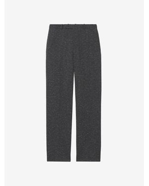McQueen Flecked Pinstripe Trousers - Grey