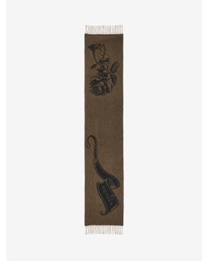 McQueen Mcqueen Tattoo Scarf - Natural