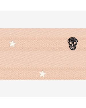 McQueen スター&スカル タイ - ナチュラル