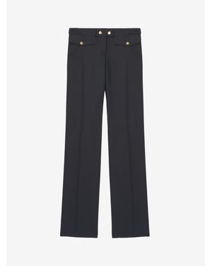 McQueen Straight Leg Trousers - Blue