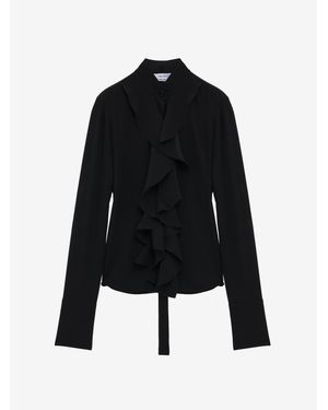 McQueen Ruffled Shirt - Blue