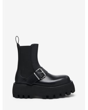 McQueen Sofa Buckle Boot - Black