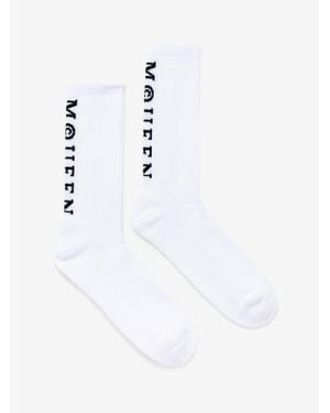 McQueen Mcqueen Logo Socks - White