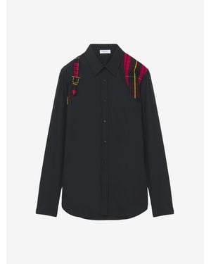 McQueen Tartan Harness Shirt - Blue