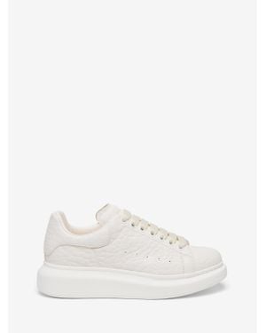 McQueen Lambskin Oversized Trainers - White