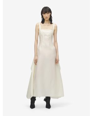 McQueen Corset Evening Dress - Natural