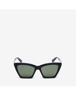 McQueen スパイク ジオメトリック キャットアイ サングラス - グリーン