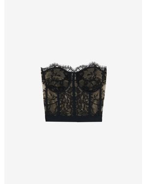 McQueen Lace Corset - Black