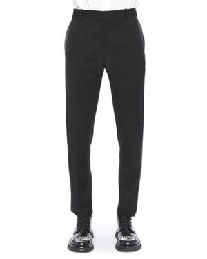 McQueen Tailored Cigarette Trousers - Black