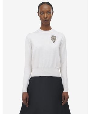 McQueen Tattoo Jumper - White