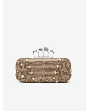 McQueen Long Knuckle Clutch - Natural