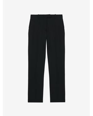 McQueen Cropped Tailored Trousers - Black