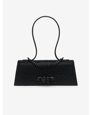 McQueen Crystal-Embellished Jewelled - Black