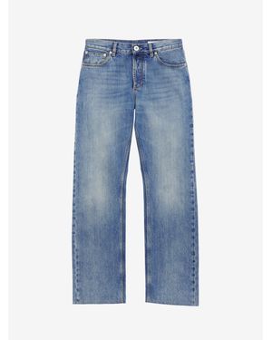 McQueen Straight Leg Jeans - Blue