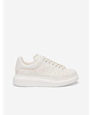 McQueen Lambskin Oversized Trainers - White