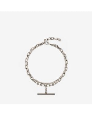 McQueen スリング ネックレス - メタリック