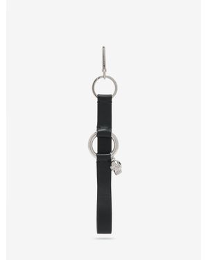McQueen Skull Ring Charm - White