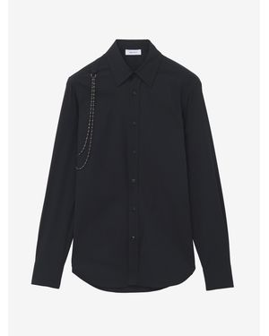McQueen Chain Harness Shirt - Blue