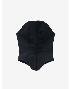 McQueen Mcqueen Corset Top - Black