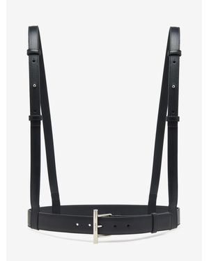 McQueen T-bar Harness Belt - White