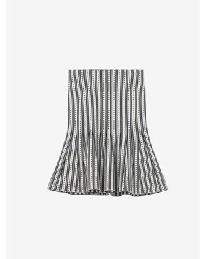 McQueen Striped Knit Mini Skirt - Multicolour