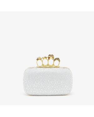 McQueen ナックル クラッチ - メタリック