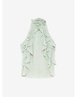 McQueen Ruffle Top - White