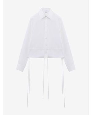 McQueen Drawstring Shirt - White