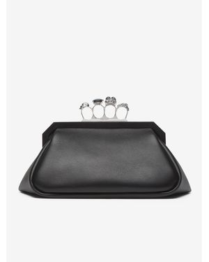 McQueen Knuckle Soft Clutch - Black