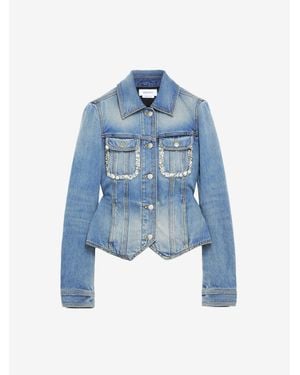 McQueen Kickback Denim Jacket - Blue
