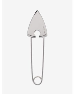 McQueen Arrow Safety Pin Brooch - White
