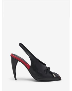 McQueen Lexie Slingback - Black