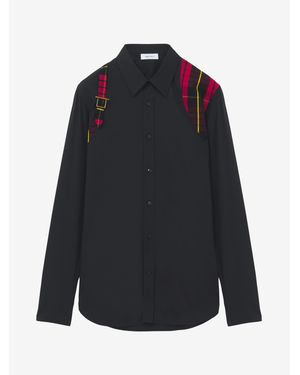 McQueen Tartan Harness Shirt - Blue