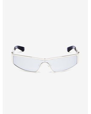 McQueen Y2K Metal Sunglasses - White