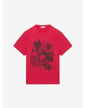 McQueen Fanzine Print T-Shirt - Red