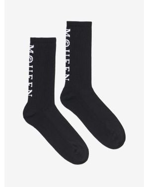 McQueen Mcqueen Logo Socks - White