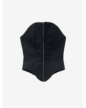 McQueen Mcqueen Corset Top - Black